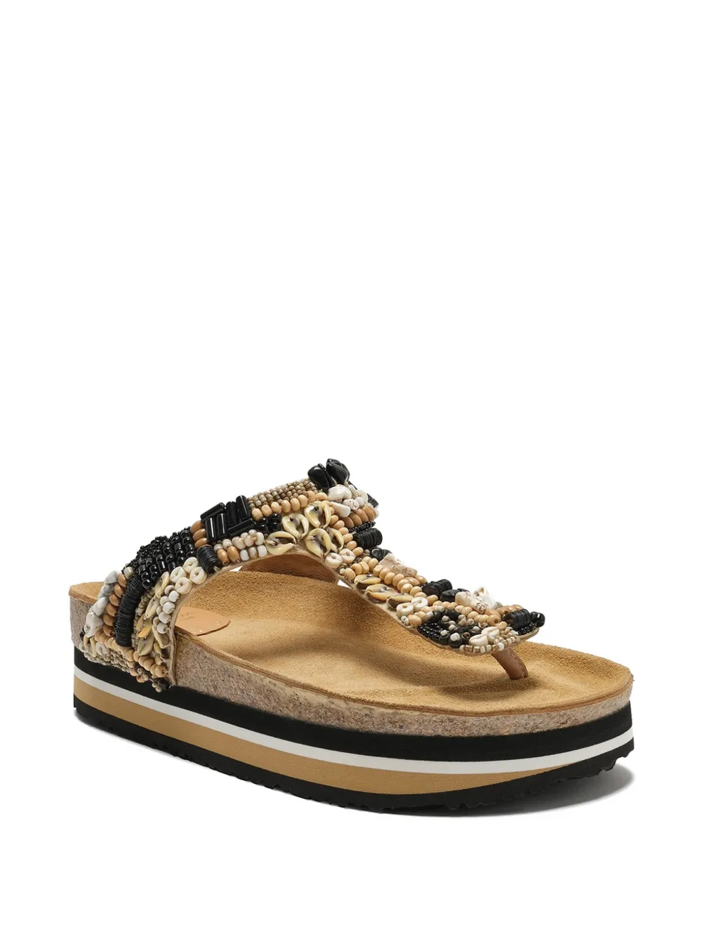 MALIPARMI Summer Beads sandalen Beige