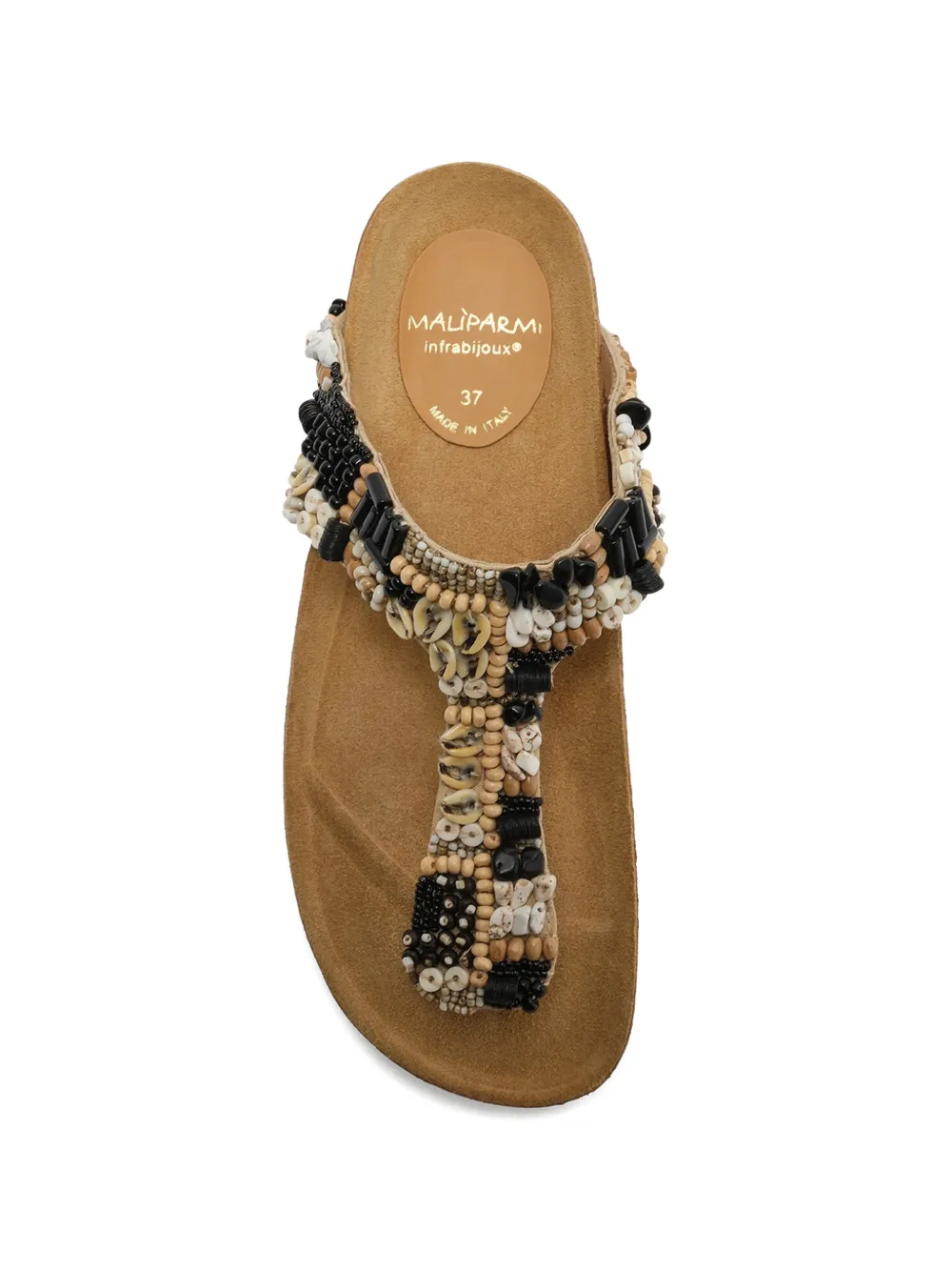 MALIPARMI Summer Beads sandalen Beige