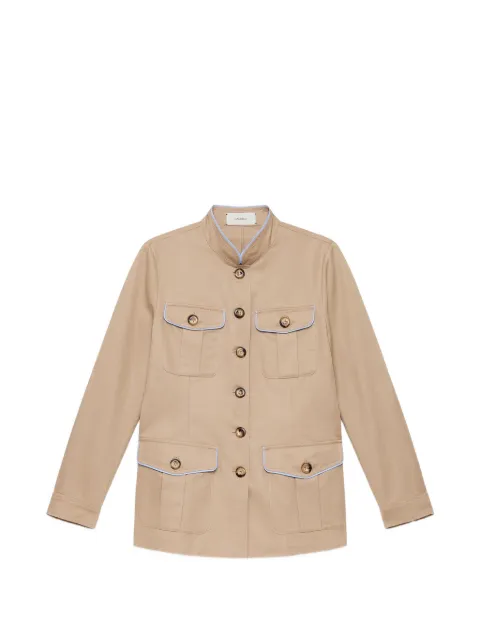 MALIPARMI contrast-piping jacket