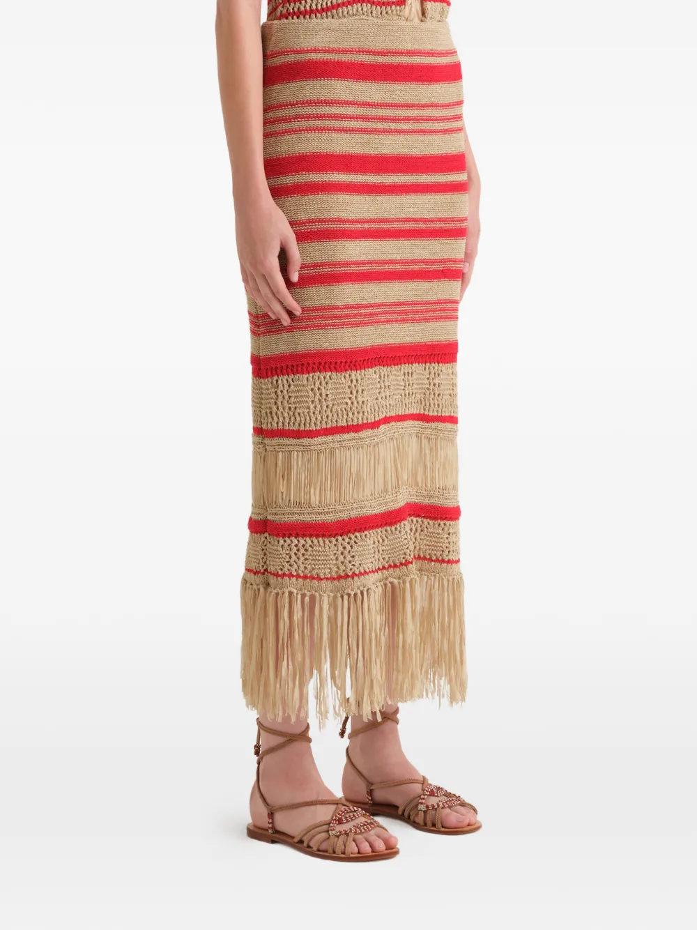  Maliparmi Fine-knit Skirt - Neutrals 