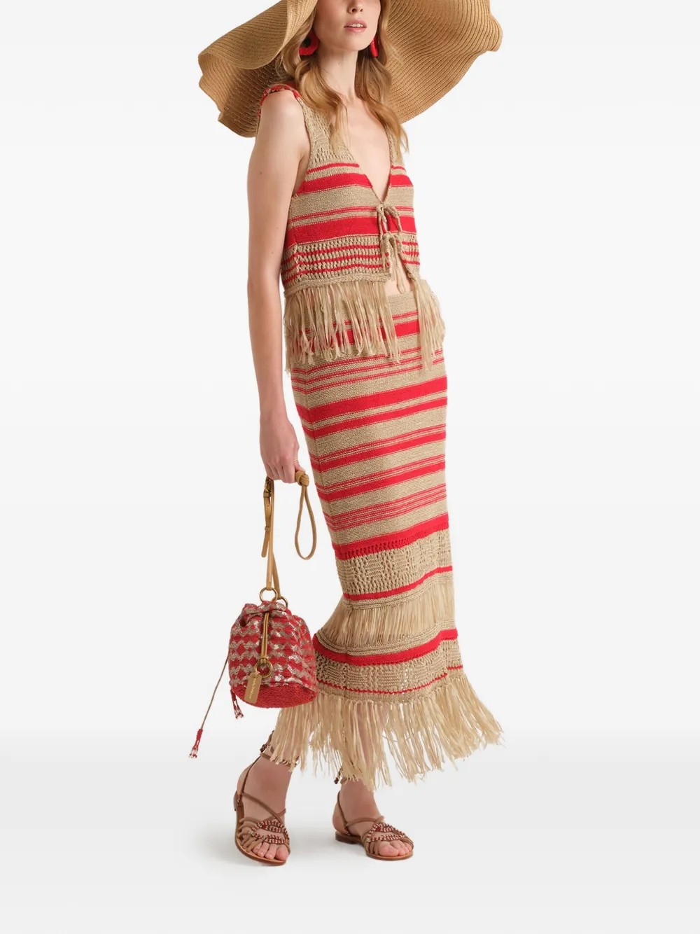  Maliparmi Fine-knit Skirt - Neutrals 