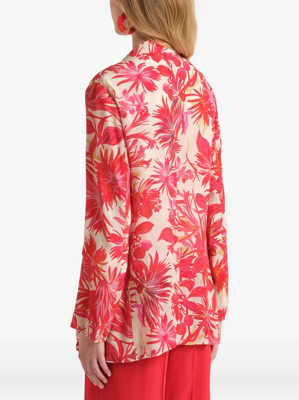 MALIPARMI Botanical Jungle blazer Rood