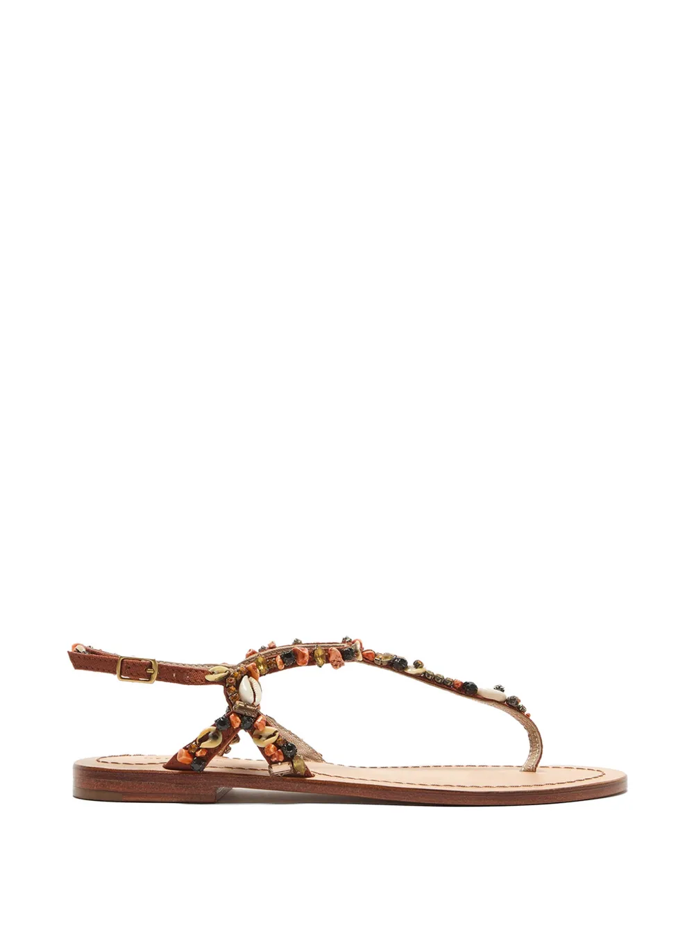 MALIPARMI Seashell Summer sandals - Marrone
