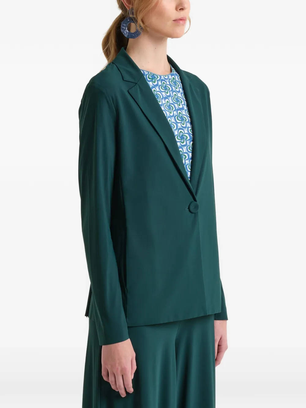  Maliparmi Jersey Blazer - Green 