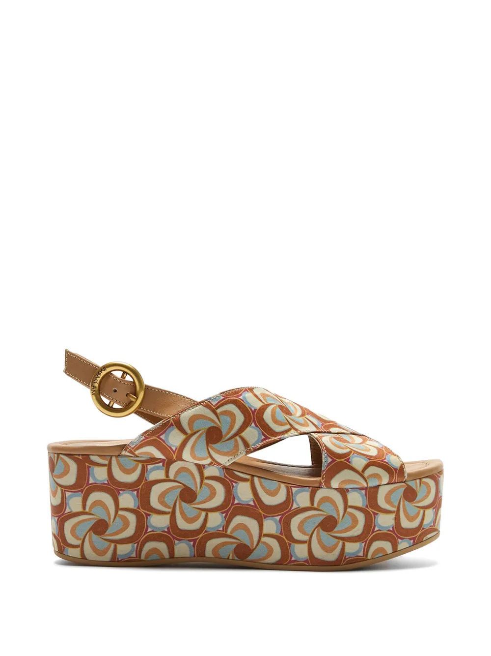 MALIPARMI floral sandals - Marrone