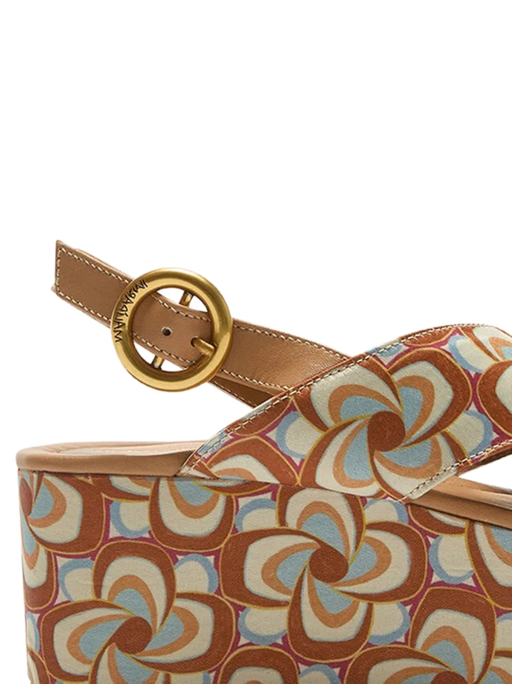  Maliparmi Floral Sandals - Brown 