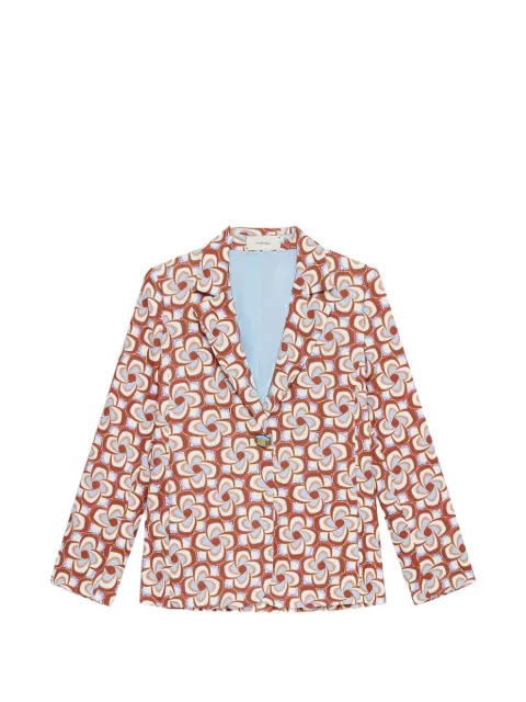 MALIPARMI patterned single-breasted blazer