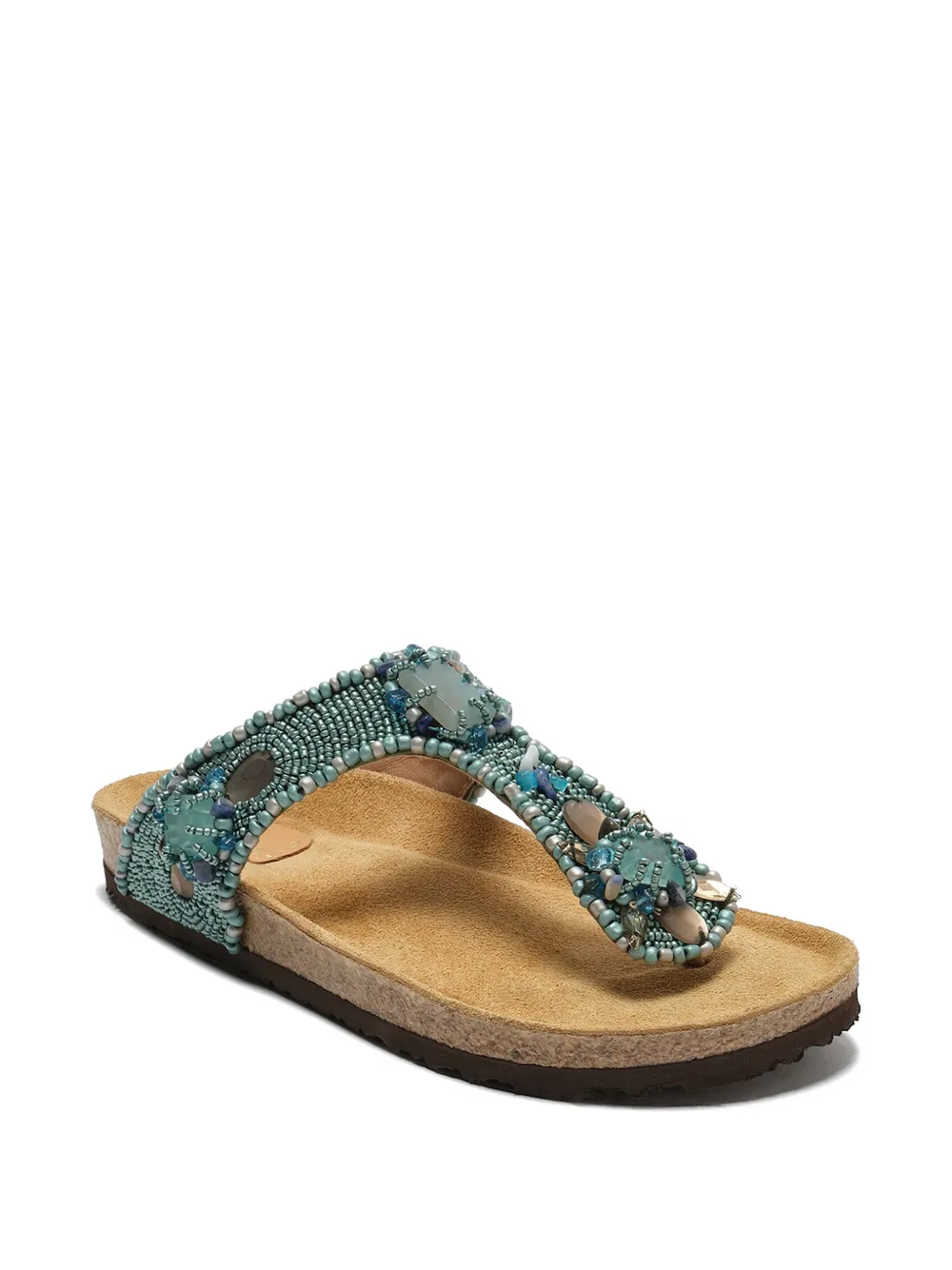 MALIPARMI Sandalen met kralen Blauw