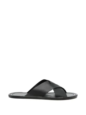 TOM FORD Leather Sandals | Black | FARFETCH