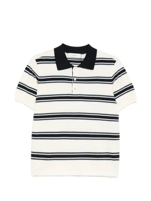 DUNST striped short-sleeve polo shirt