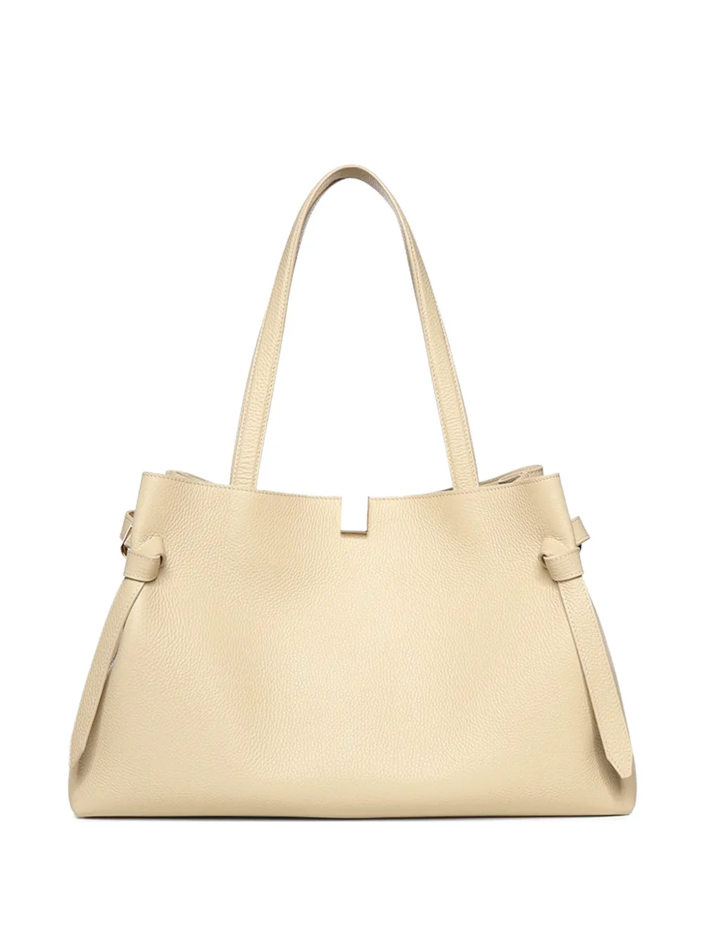 Yuzefi Gyoza mini pebble-grain tote bag - Bianco