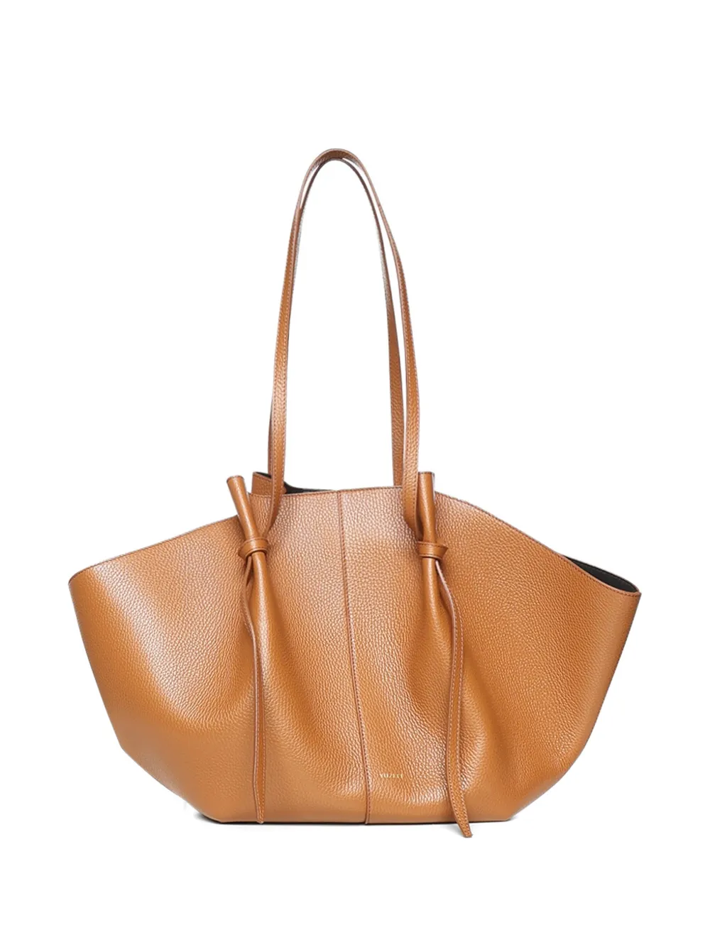 Yuzefi Large Mochi pebble-grain shoulder bag - Marrone