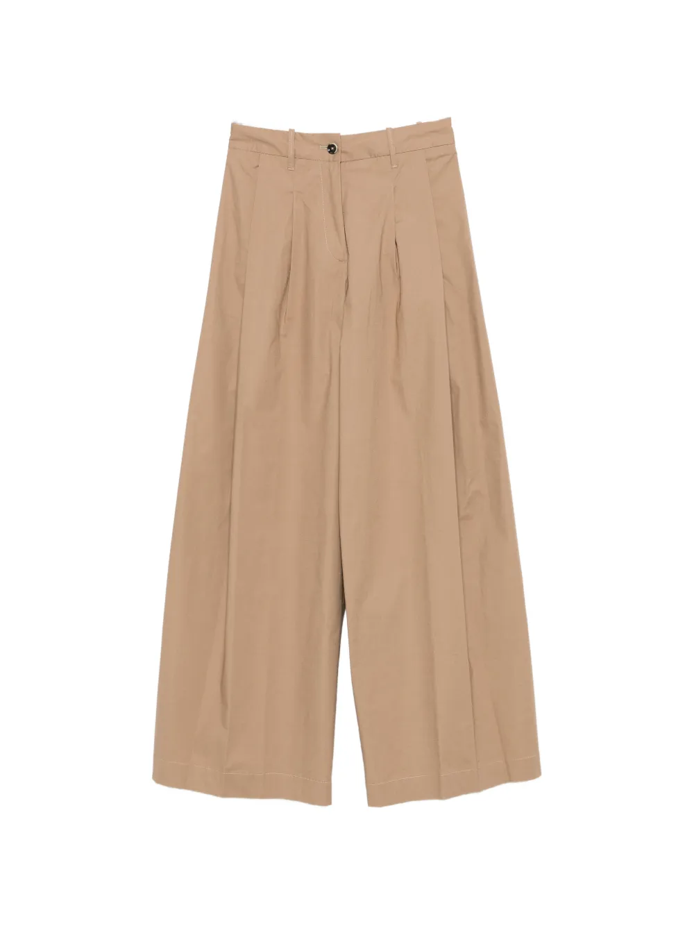 Nine In The Morning pleated wide-leg trousers - Nude