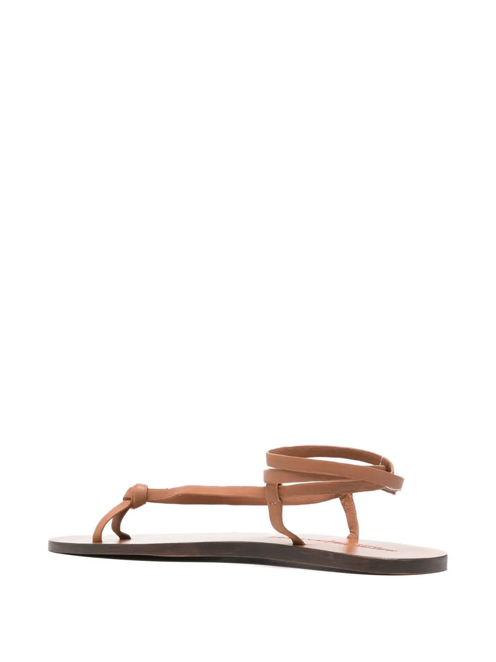 Manebi knotted strap sandals Bruin