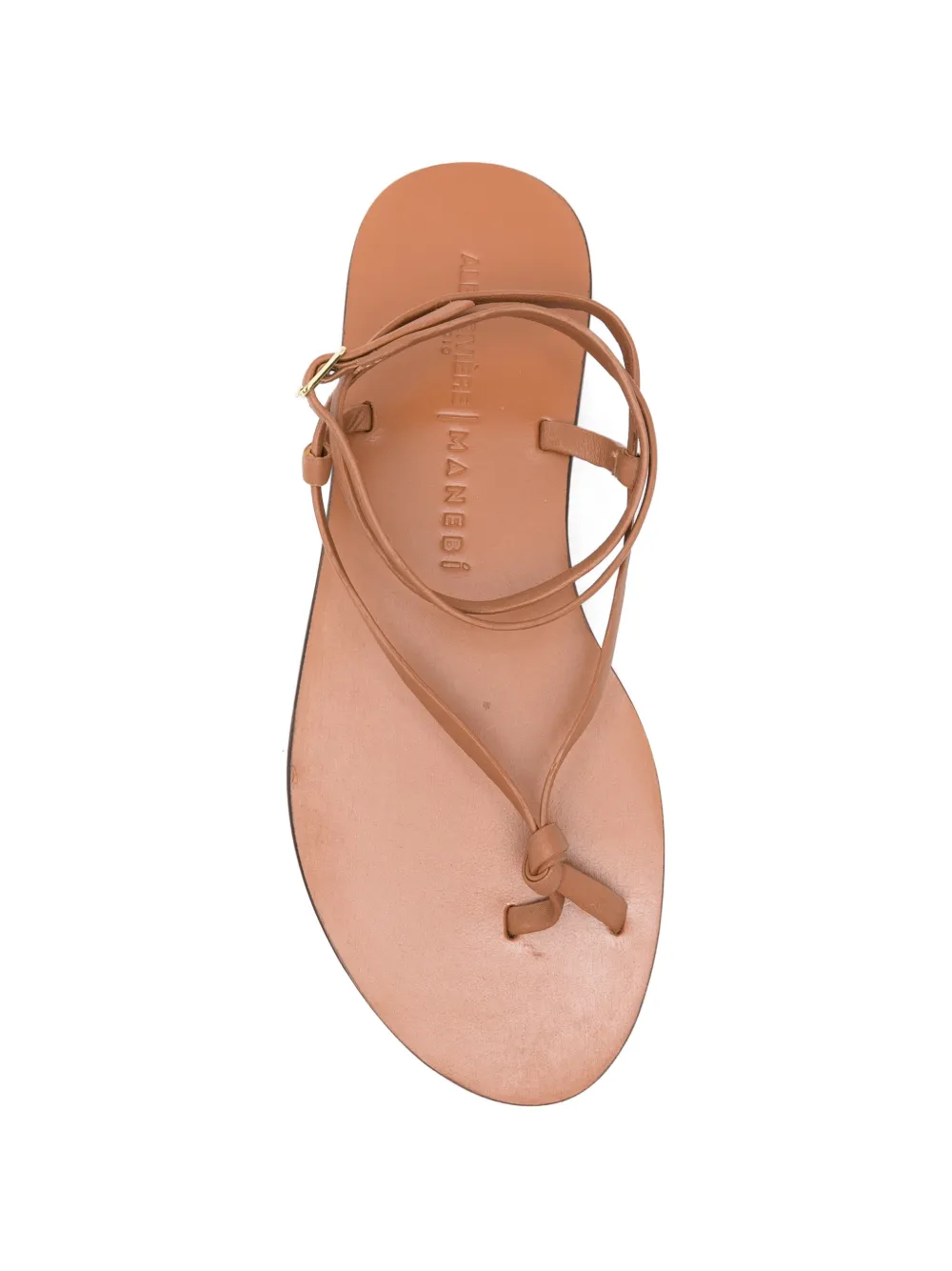 Manebi knotted strap sandals Bruin