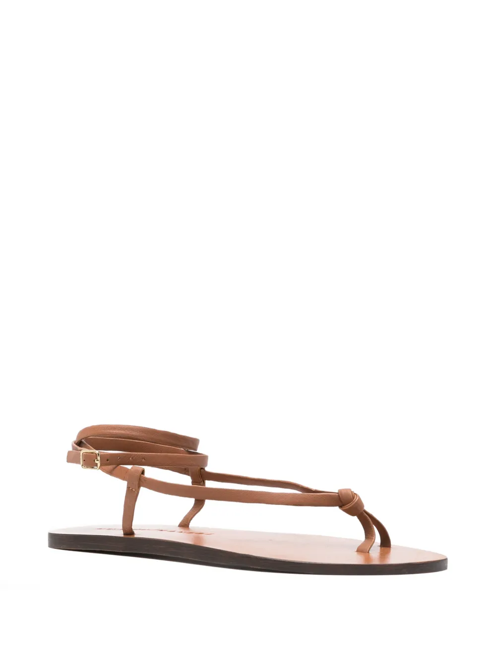Manebi knotted strap sandals Bruin