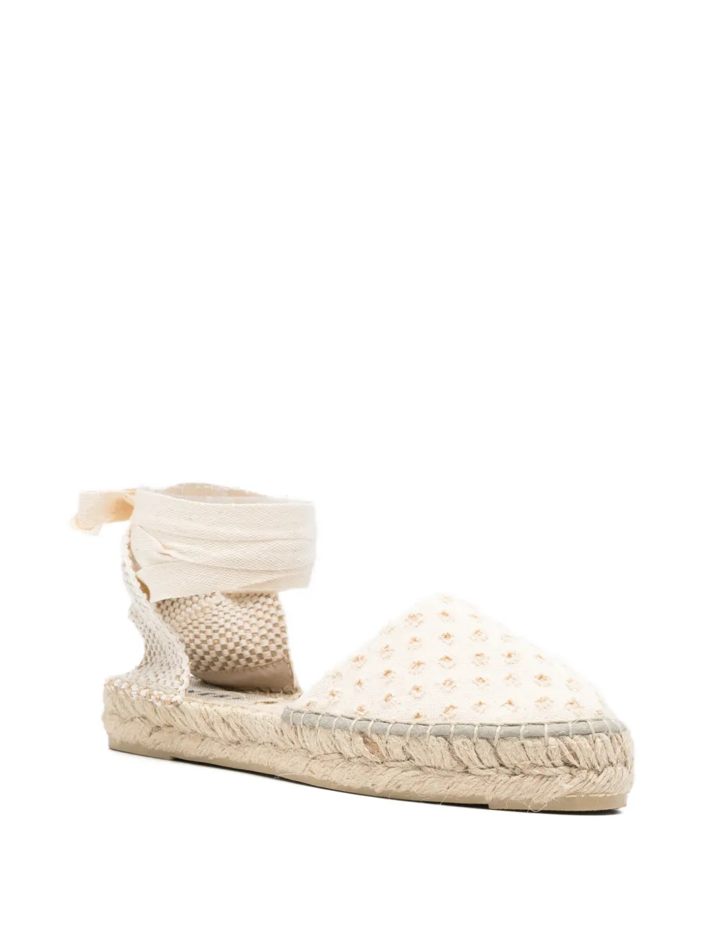 Manebi Yucatán tie-fastening espadrilles Beige