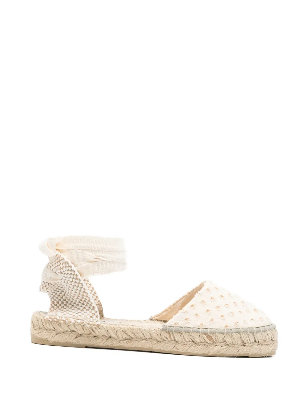 Manebi Yucatán tie-fastening espadrilles Beige