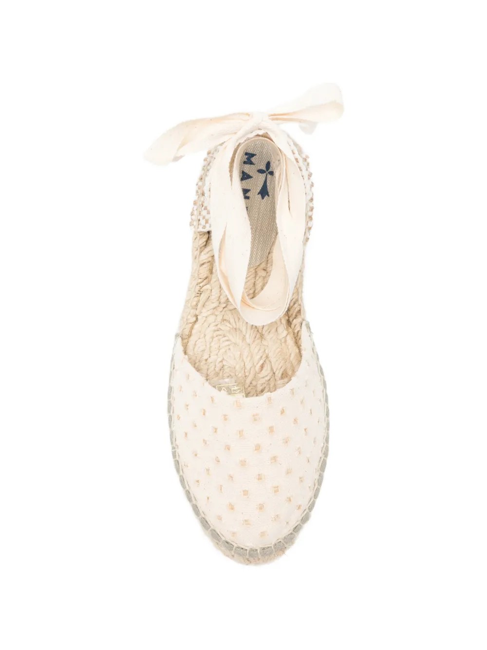 Manebi Yucatán tie-fastening espadrilles Beige