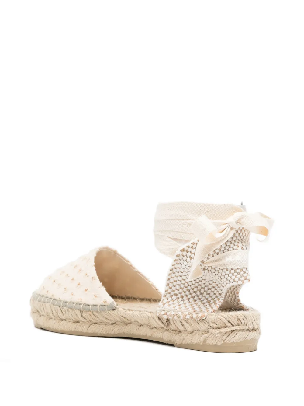 Manebi Yucatán tie-fastening espadrilles Beige