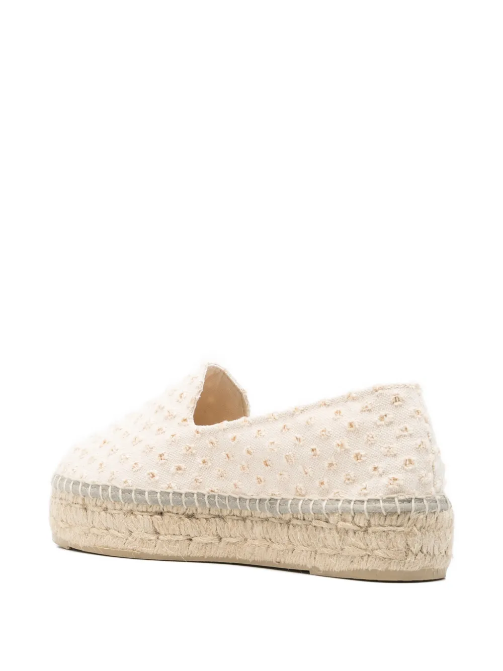 Manebi beige textured espadrilles