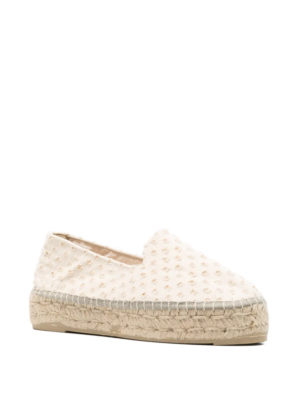 Manebi beige textured espadrilles