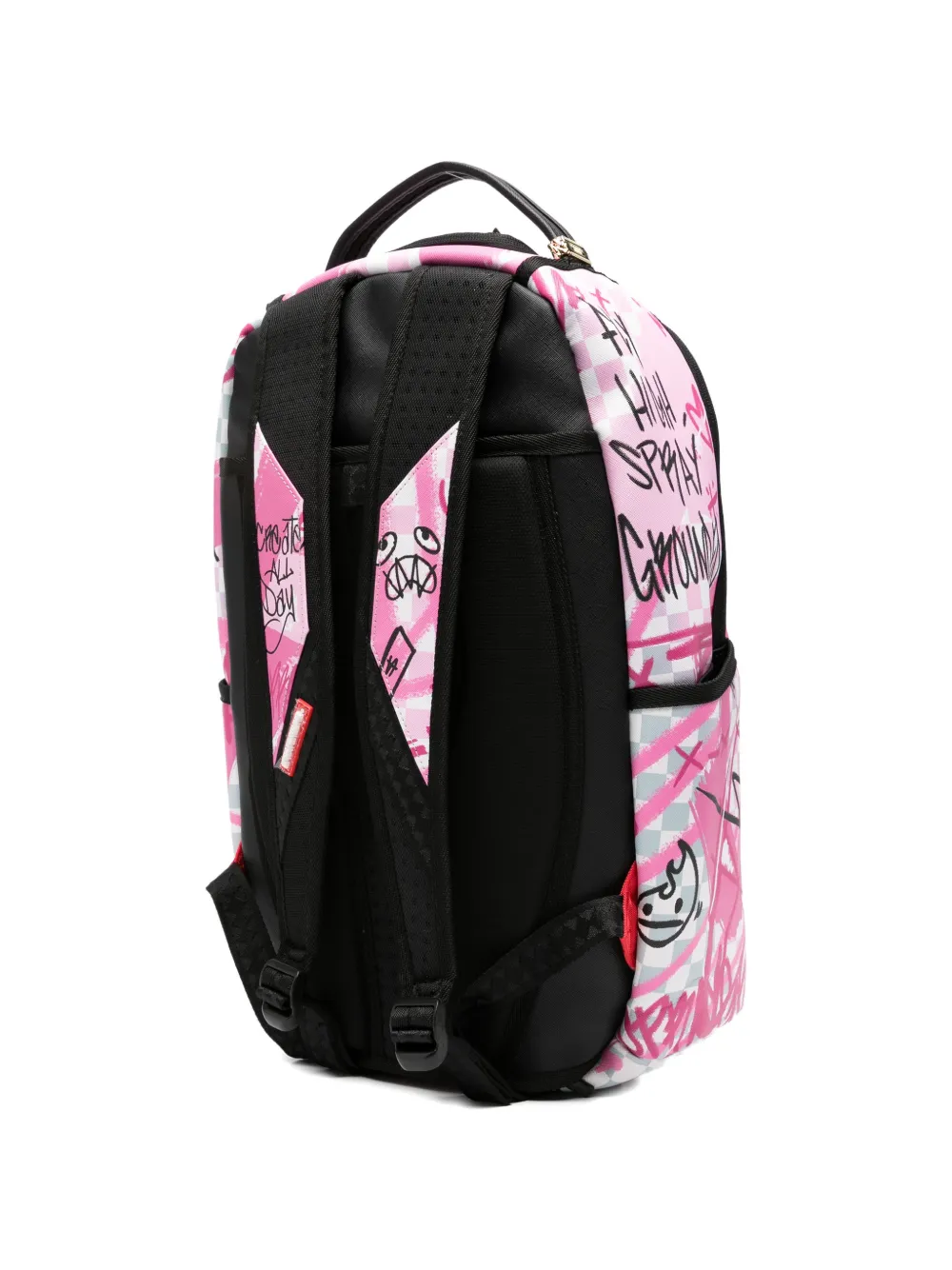  Sprayground Broken Hearts Club Graphic-print Backpack - Pink 
