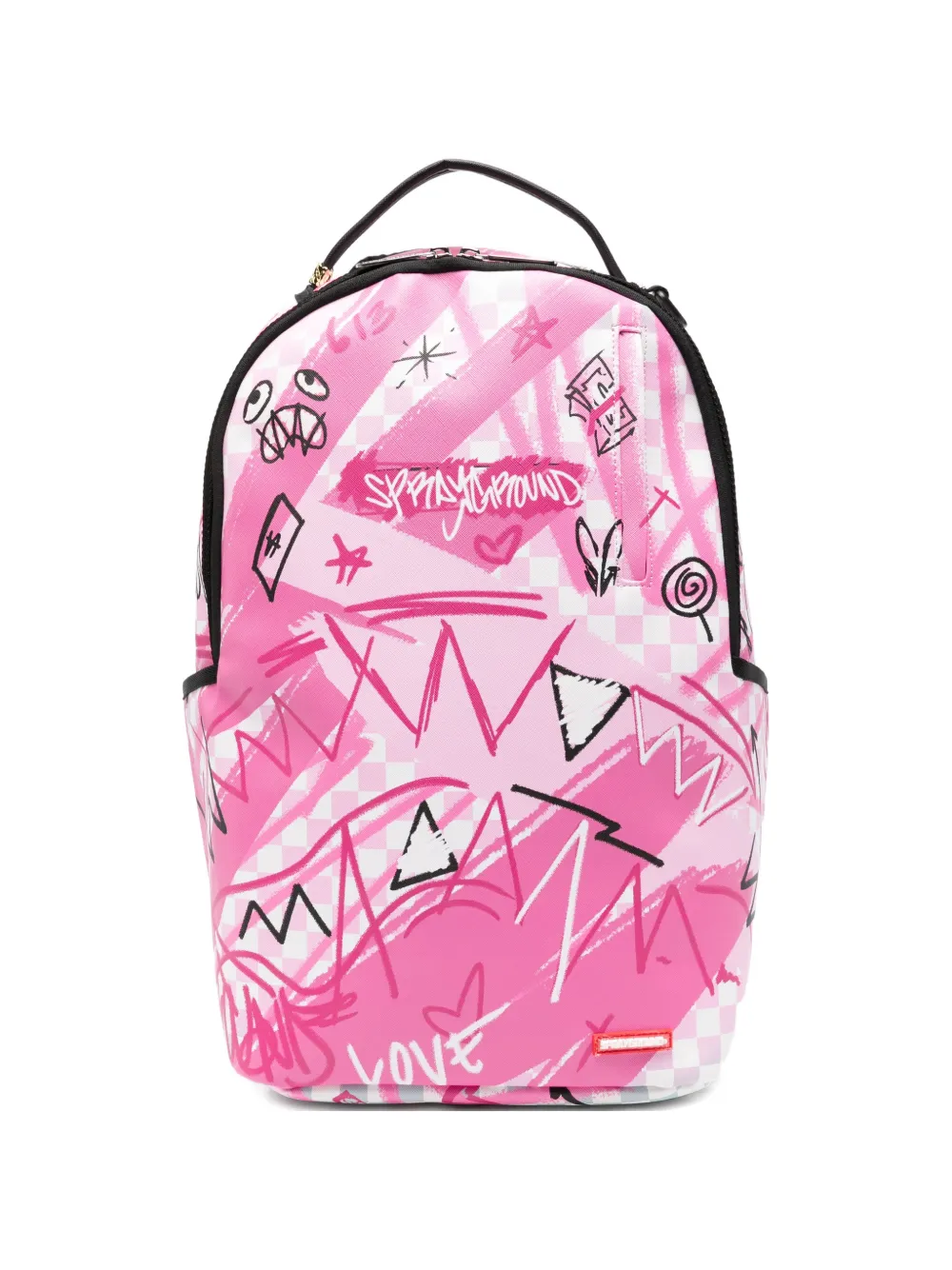 Sprayground Broken Hearts Club graphic-print backpack - Rosa