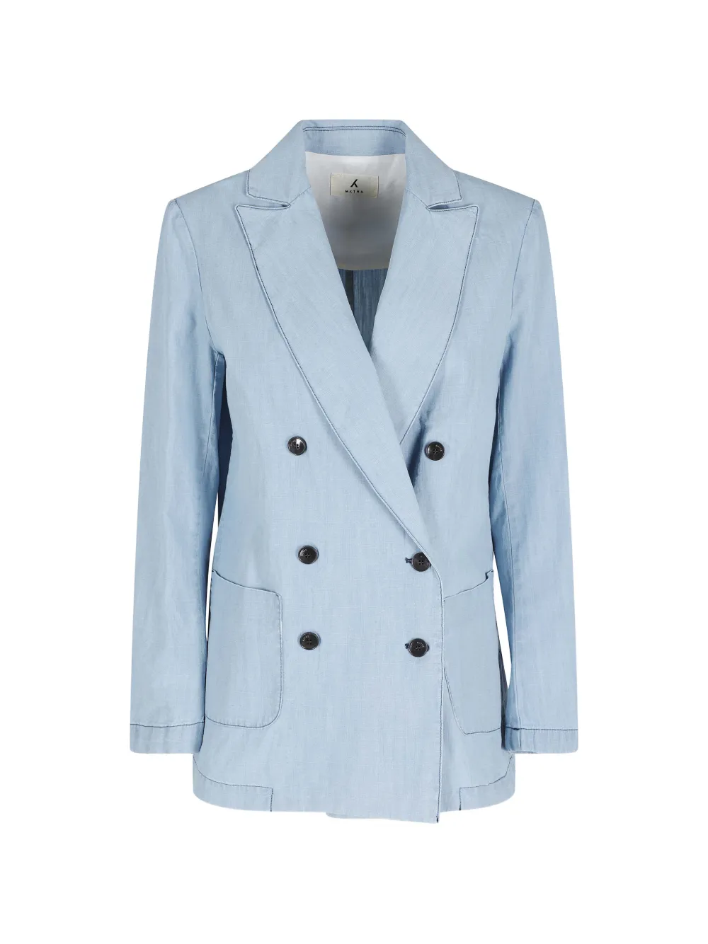 Myths double-breasted notched-lapel jacket - Blu