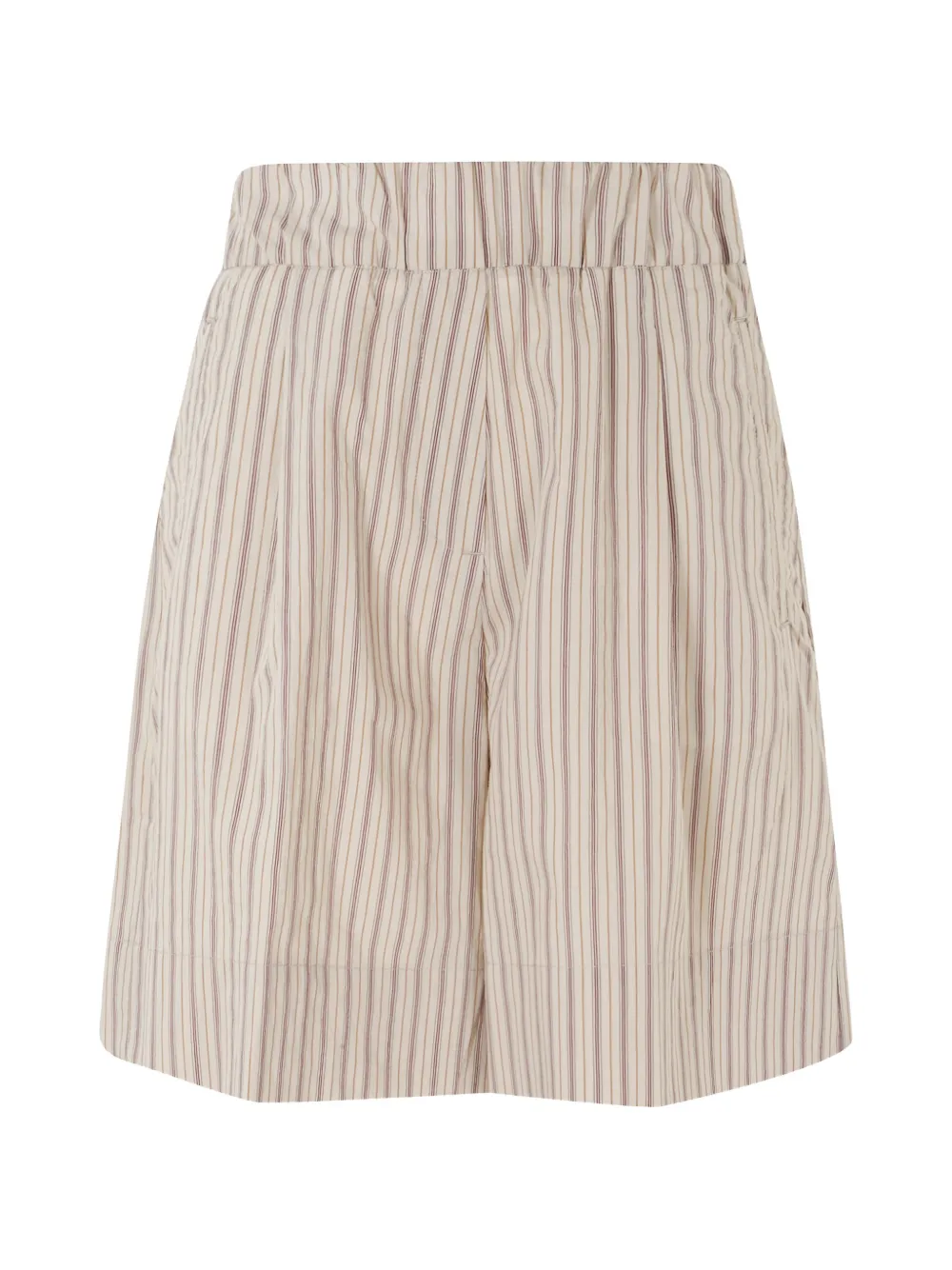 Myths striped elasticated-waist mini shorts - Toni neutri