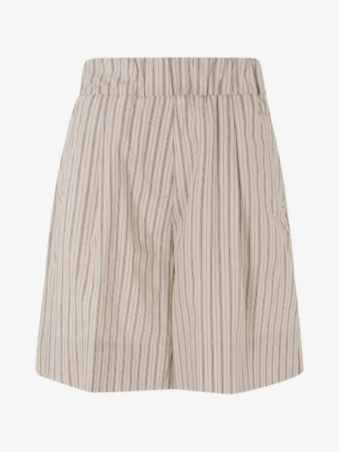 Myths striped elasticated-waist mini shorts