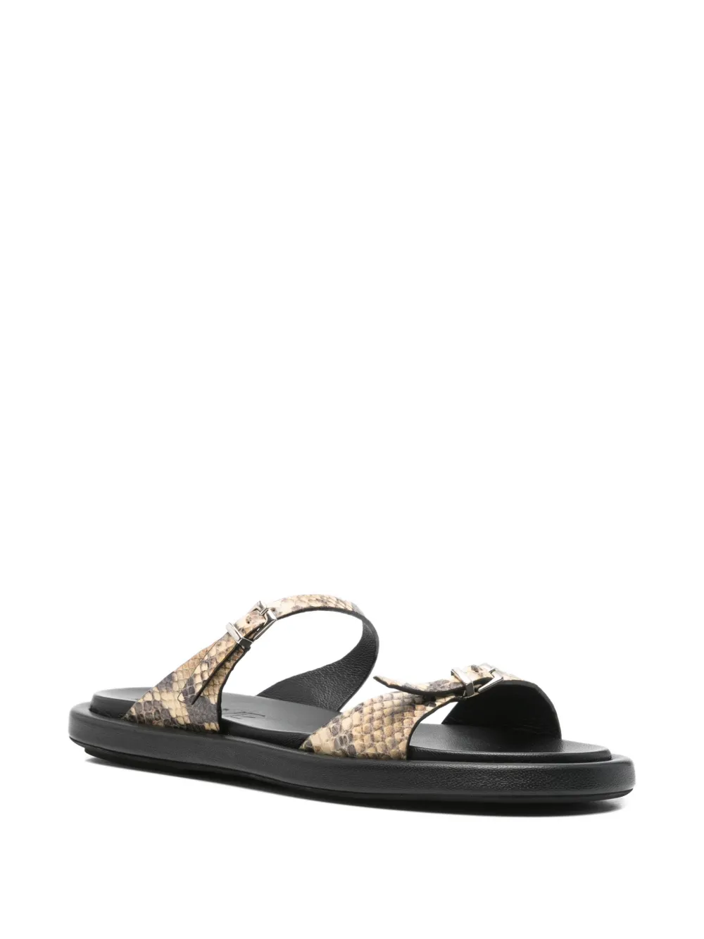 POEVE Sandalen met gesp Beige