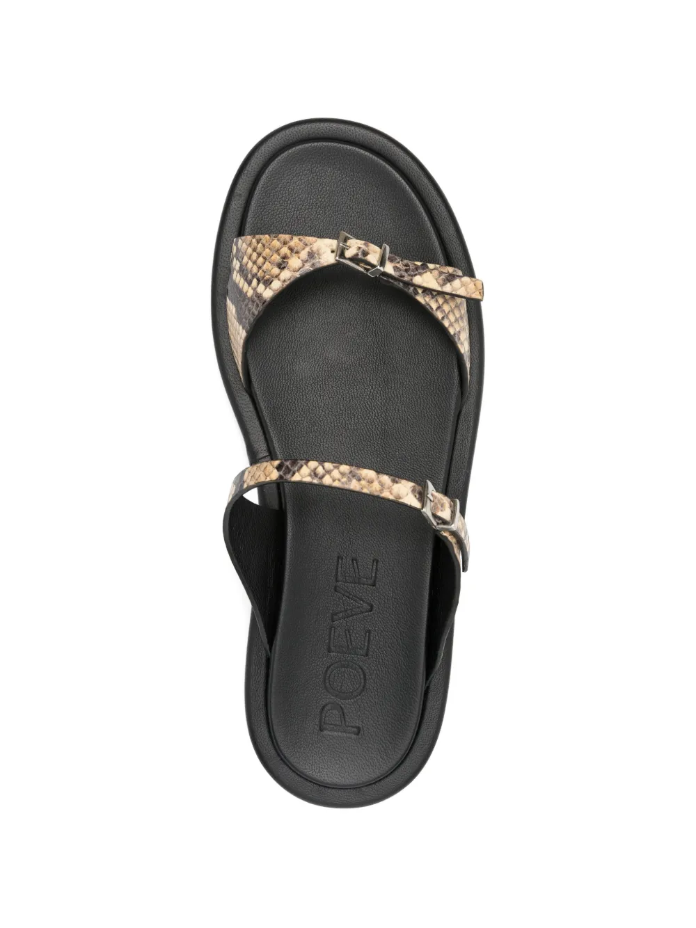 POEVE Sandalen met gesp Beige