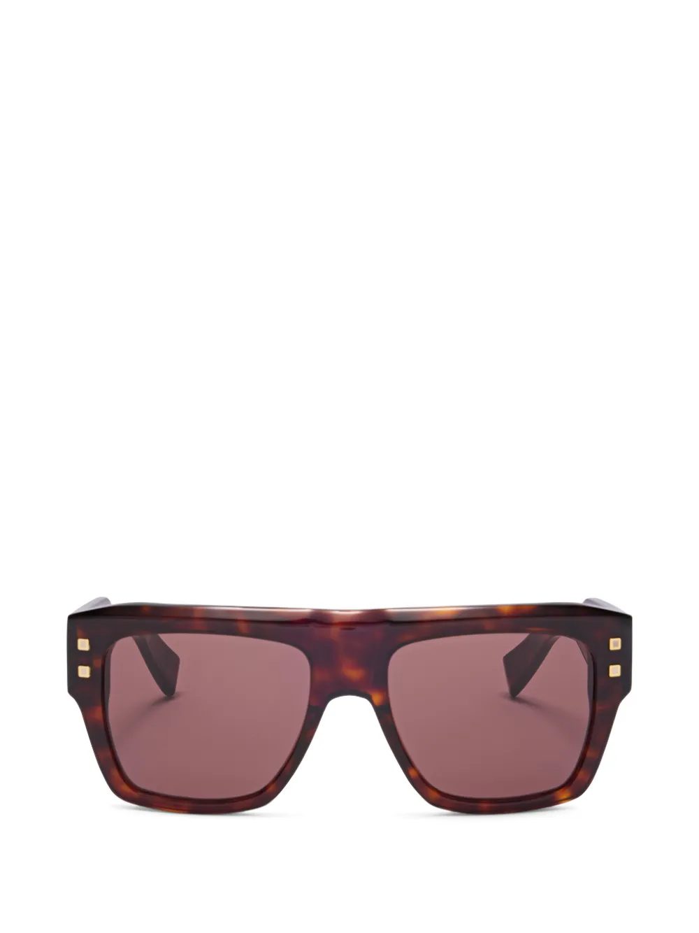 Balmain Eyewear geometric sunglasses - Marrone