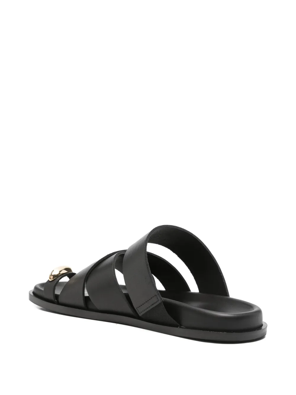 Carmens ring-detail sandals Zwart