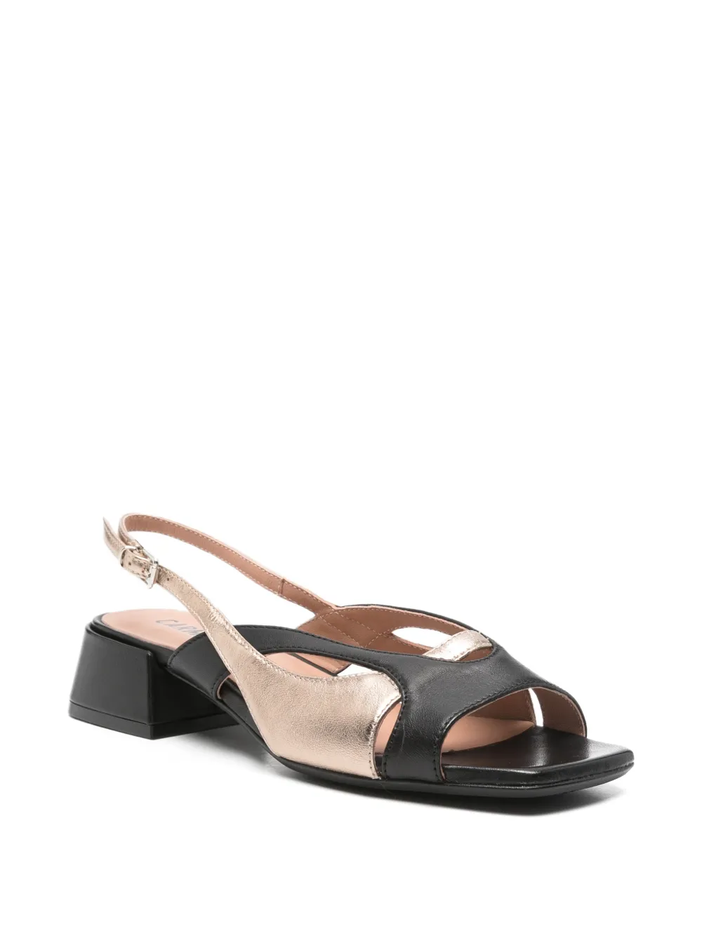 Carmens leather sandals Zwart