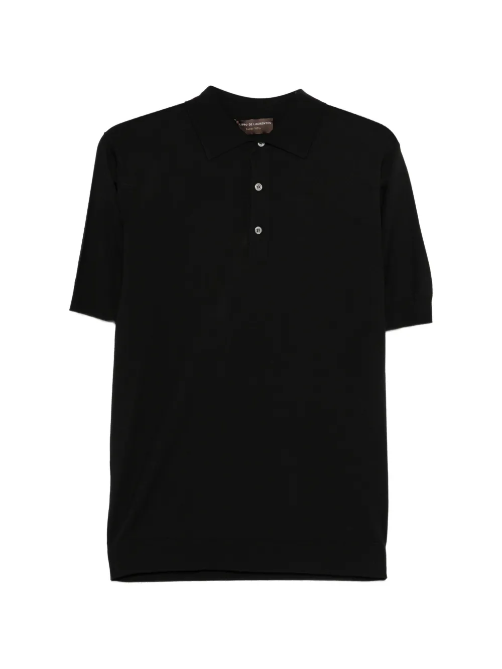 Filippo De Laurentiis short-sleeve polo shirt - Nero