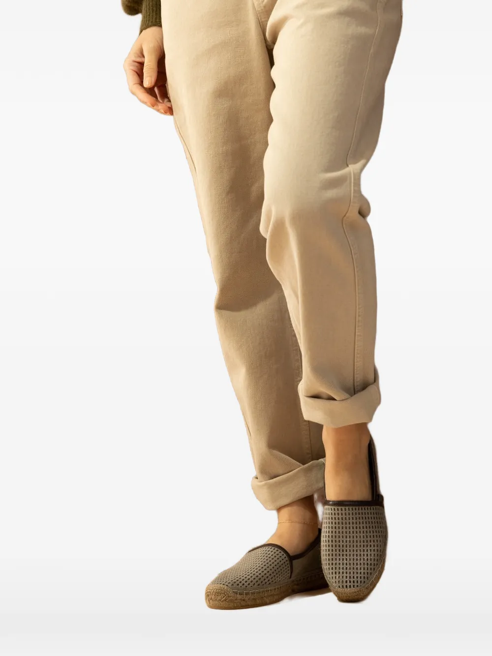 Brunello Cucinelli Sparkling Net espadrilles Groen