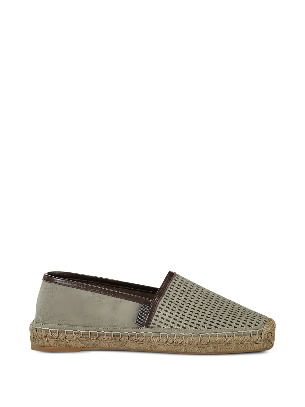 Brunello Cucinelli Sparkling Net espadrilles - Verde