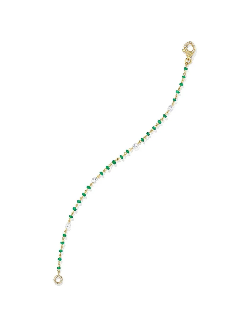 64 Facets Bracciale Ethereal Emerald in oro giallo 14 carati