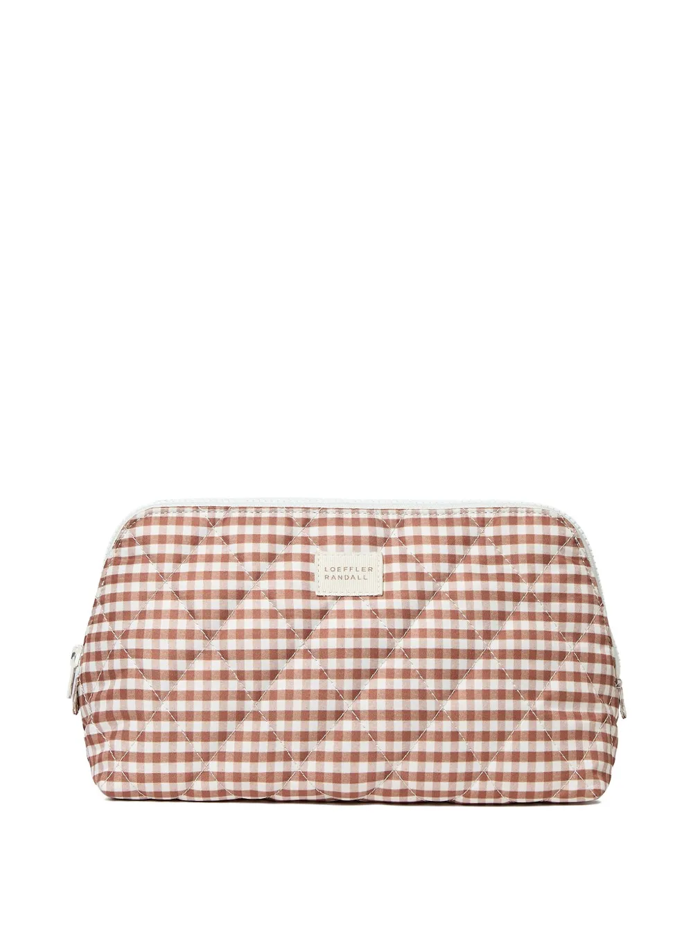 Loeffler Randall Frances quilted makeup bag - Marrone