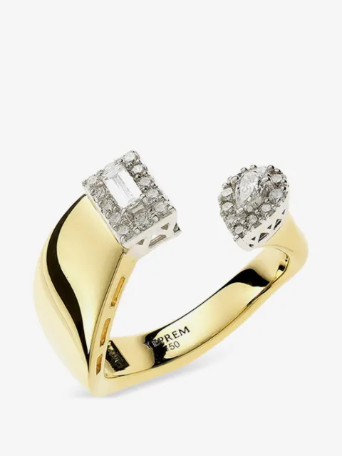 Yeprem Stapelbarer Strada Ring mit Diamanten