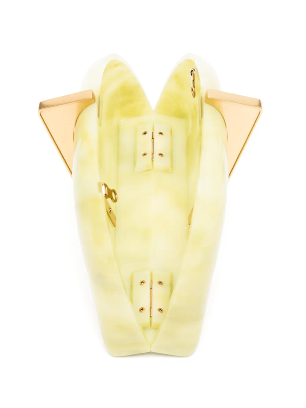 Cult Gaia Laguna clutch met marmer-effect Groen