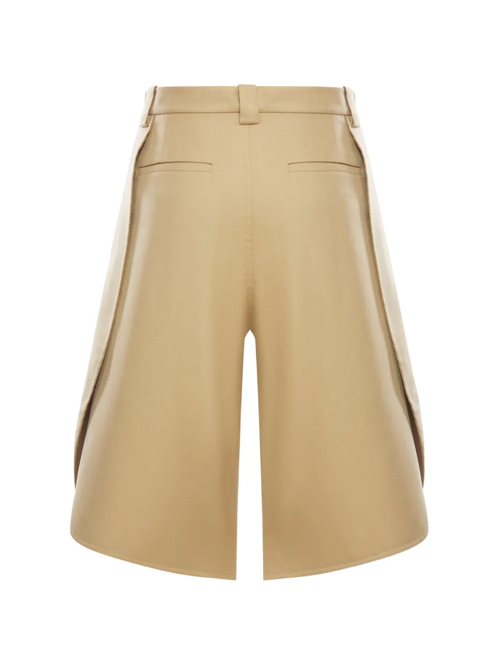  Balenciaga Tulip Belt-loop Shorts - Neutrals 