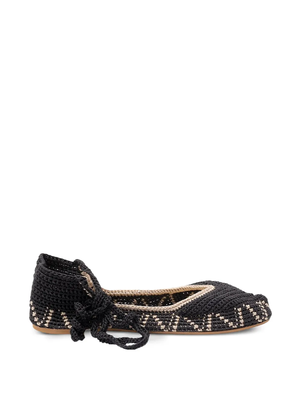 KASHURA High crochet ballet flats - Nero
