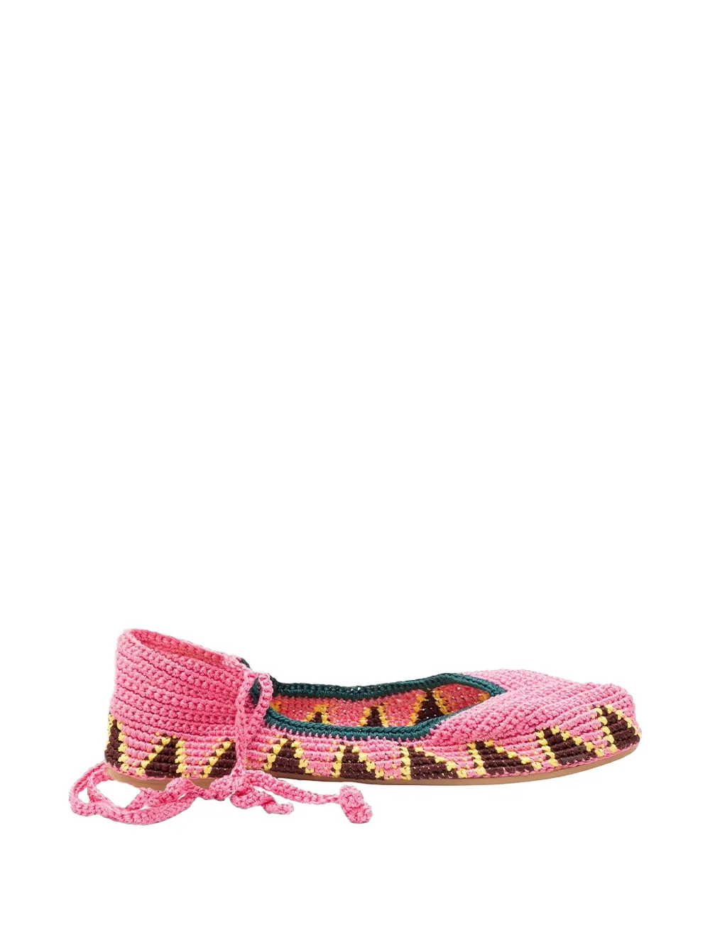 KASHURA High crochet ballet flats - Rosa