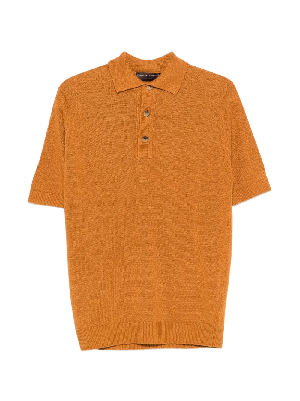 Filippo De Laurentiis knitted polo shirt - Arancione