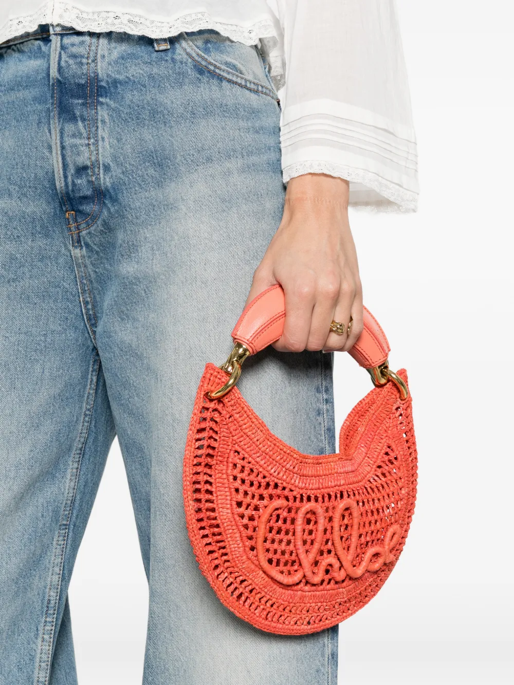 Chloé Summer Banana mini-tas Oranje