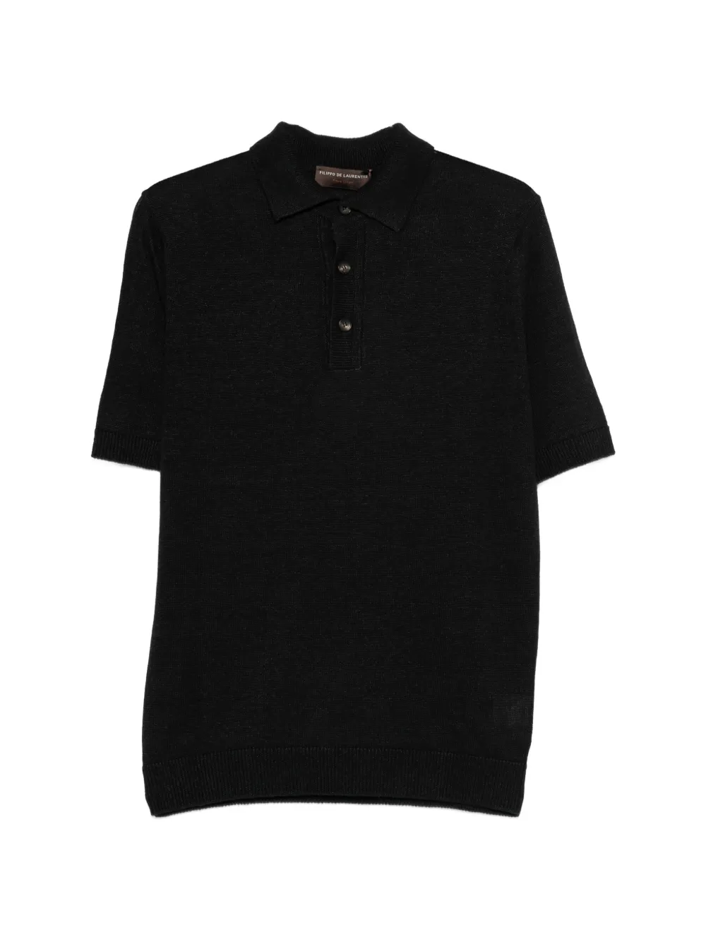 Filippo De Laurentiis panelled polo shirt - Nero
