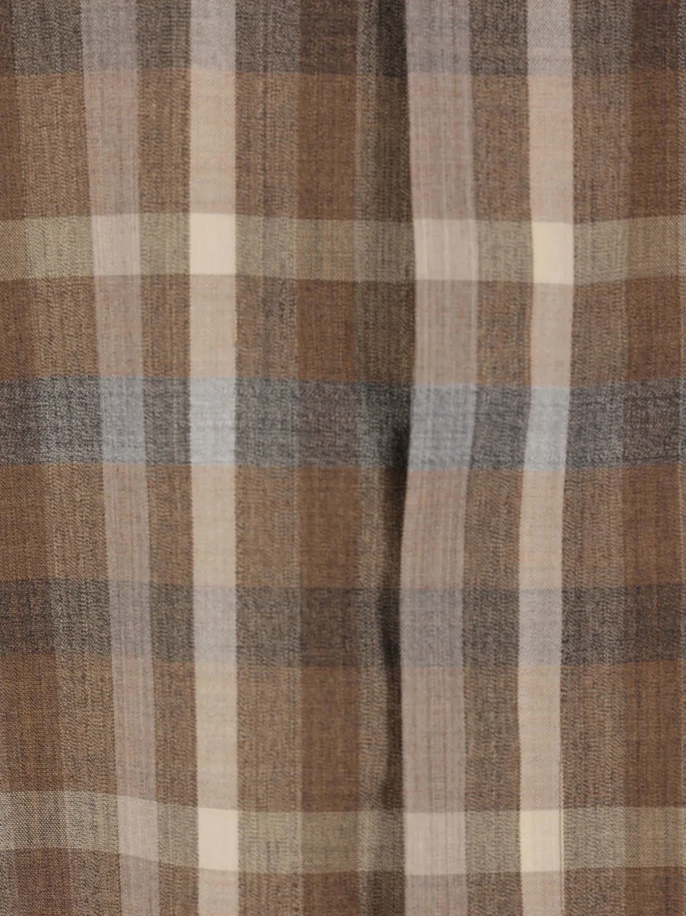  Auralee Checked Shirt - Brown 